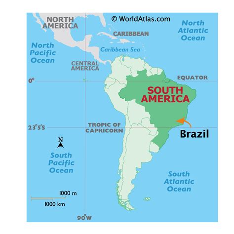 brazil map world